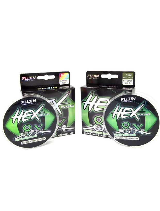 Fujin Hex Braid 8x 150mt Moss Green PE İp Misina