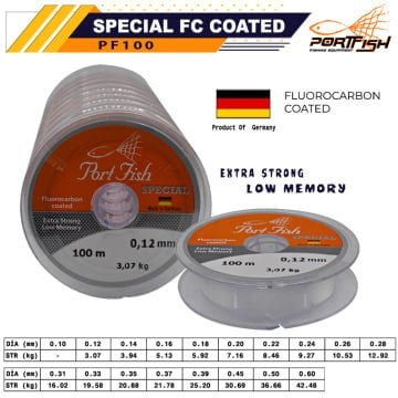 Portfish Special Fluoro Carbon Coated 100 mt Devamlı