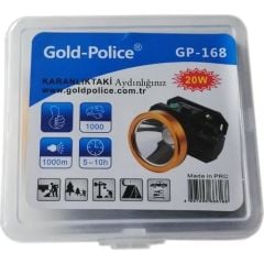 Gold Police Kafa Feneri Şarjlı Parlak 20 W LED Aydınlatma